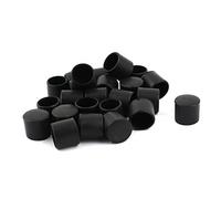 sourcing map 24pcs Embout Pied Chaise Bouchon Tampon Capuchon Protection Jambe Meuble Plancher en Caoutchouc 12mm intérieur Diamètre