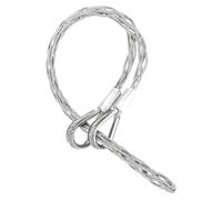 sourcing map 25-37 mm OD Câble de traction de chaussettes Grip 0,73 m Double tête latérale Pull Fils Mesh Extracteur de chaussettes Grip Outils de traction de fil en acier inoxydable