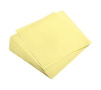 sourcing map 25 Feuilles Papier Origami Double Face Clair Jaune 15 x 15 cm Carré Feuille pour Art Artisanat Projet, Débutants, Cadeaux