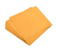 sourcing map 25 Feuilles Papier Origami Double Face Fluorescent Orange 15 x 15 cm Carré Feuille pour Art Artisanat Projet, Débutants, Cadeaux