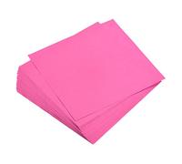sourcing map 25 Feuilles Papier Origami Double Face Fluorescent Rose 15 x 15 cm Carré Feuille pour Art Artisanat Projet, Débutants, Cadeaux