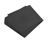 sourcing map 25 Feuilles Papier Origami Double Face Noir 15 x 15 cm Carré Feuille pour Art Artisanat Projet, Débutants, Cadeaux