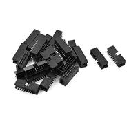 sourcing map 25 pcs 16-Broches Connecteur Embase renforcée Droite, 2, 54 mm de Hauteur