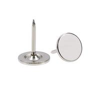 sourcing map 25 Pcs Clou Tapissier 11mmx15mm Argenté pour Sofa Dosserets