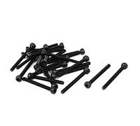 sourcing map 25 Pcs M2 x 20mm entièrement fileté hexagonale creux