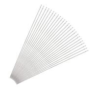 sourcing map 25 pcs Perles Aiguilles Fines Minces Longues Droites Couture Broderie Fils Inox Acier 4.72 Pouce 0,7mm Fil Diamètre