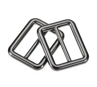 sourcing map 25mm(0.98") Métal Coulissant Sangle Réglable Boucle Attache Noir 4pcs
