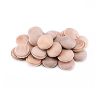 sourcing map 25mm 1 pouce diamètre Schima superba Bouton meubles en bois Haut 25pcs