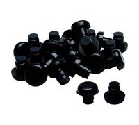 sourcing map 25pcs 8mm tige noir glisse Pare-chocs patio salon Table verre Haut