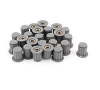 sourcing map 25pcs Bouton Potentiomètre 4mm Arbre Insert Dia Laiton Tone Core