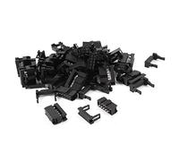 sourcing map 25Pcs IDC connecteur câblage FC-10P 10 Broches Prise Femelle Adaptateur au Pas de 2.54mm