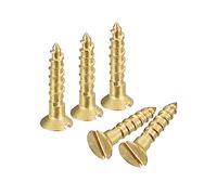sourcing map 25pcs Laiton Bois Vis M1.6 x 8mm pour Travail Bois Meubles