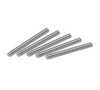 sourcing map 25Pcs M4 x 40mm Tige Filetée Entièrement 304 Inox Acier Droite Main Filetage M4-0.7 Filetage Pas