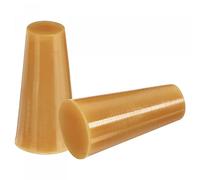 sourcing map 25pcs Silicone Caoutchouc Conique Bouchon Solide pour Poudre Revêtement, Peinture, Anodisation, Placage, Sablage Laboratoire Utilisation Kaki 8mm à 13mm