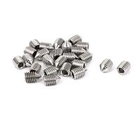 sourcing map 25pcs Vis Pointeau Conique pour Poignée de Porte M8x12mm | Vis Sans Tête Hexagonale, Acier Inoxydable