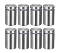 sourcing map (25x42mm Entretoise de Verre Vis Écartement Clou Publicitaire Montage Panneau Support Acrylique 8pcs