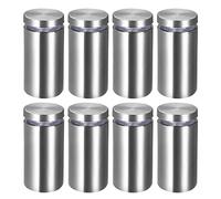 sourcing map (25x52mm Entretoise de Verre Vis Écartement Clou Publicitaire Montage Panneau Support Acrylique 8pcs