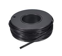 sourcing map 26AWG Silicone Ruban Câble 2Broche 26 Jauge Plat Câble Souple Silicone Fil 7.5m/24.6ft Noir Toronné Étain Cuivre Fil pour Modèle Avion, Modèle Voiture, Électrique Appareil