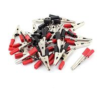 sourcing map 26Pcs pince clip Alligator Essai Planche à pain 55mm rouge noir