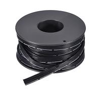 sourcing map 28AWG Silicone Ruban Câble 5Broche 28 Jauge Plat Câble Souple Silicone Fil 7.5m/24.6ft Noir Toronné Étain Cuivre Fil
