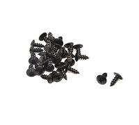 sourcing map 29pcs Vis Cruciforme Autotaraudeuses scooter moto universelle repose tête ronde Noir