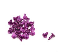 sourcing map 29pcs Vis Cruciforme Autotaraudeuses scooter moto universelle repose Tête Ronde Violet