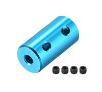 sourcing map 2mm à 3mm Alésage Coupleur Arbre Moteur Rigide Couplage Ensemble Vis L20XD10 Aluminium Alliage Accouplement Connecteur Accessoire Clair Bleu