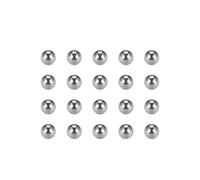 sourcing map 2mm Billes Acier Chrome pour Roue Vélo Moyeu VTT Roulement à Billes Précision Billes G25 100pcs
