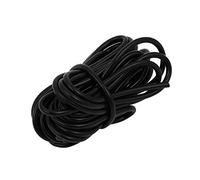 sourcing map 2mm x 4mm Diamètre Haute Température Résistant Silicone Tube Tuyau Caoutchouc Tube Noir 5M Long