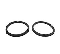 sourcing map 2PC Adaptateur De Haut-Parleur 6.5 Pouces pour Peugeot 508 | Couleur: Noir, Matériau: Plastique Dur, Profondeur: 11mm, Anti-Résonance, Sans Coupe Ni Percage, Non-OEM