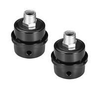 sourcing map 2pc Métal filtre silencieu compresseur air 3/8 BSP Filetage