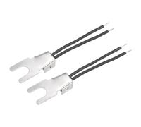 sourcing map 2pcs 10K 3950B 1% NTC(Négatif Température Coefficient) Thermistors Resistors Température Capteur Inoxydable Acier