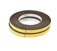sourcing map 2pcs 10mm x 2mm auto-adhésif simple face ruban mousse mousse antichoc 5M Longueur