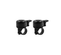 sourcing map- 2pcs 22mm Dia Guidon vélo Alliage Aluminium Cloche Alarme Corne, Noir