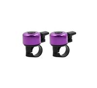 sourcing map- 2pcs 22mm Guidon Dia Vélo Cloche D'alarme Son Klaxon, Violet