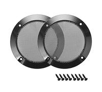 sourcing map 2Pcs 3" Grille Haut-Parleur Maille Décoratif Cercle Woofer Garde Protecteur Couverture Audio Accessories Noir