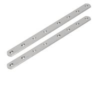 sourcing map 2pcs 300mmx25mmx4mm fixation plaques droites | en acier inoxydable, Télévision Réparation Supports
