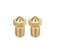 sourcing map 2pcs 3D Buse Imprimante Laiton V6 Buse 0.25mm Tête Impression Extrudeuse pour Filament 1.75mm V5-V6 M6 3D Imprimante