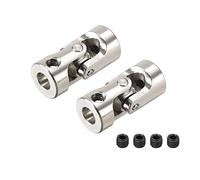 sourcing map 2PCS 3mm à 5mm Rotatif Universel Accouplement arbre direction connecteur L24XD11