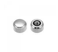 sourcing map 2Pcs 3mm Montre Couronne Pièces, Inox Acier Plat Tête Court Tige Montre Couronne 2mm ID pour Montre Réparations Argenté