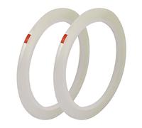 sourcing map 2Pcs 3mm Ruban auto-adhésif solide à une face 50m Longueur Transparent