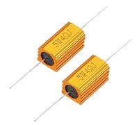 sourcing map 2pcs 5W Résistance cage aluminium 5W 4 Ohm bobiné LED remploi transformateur 5W4RJ