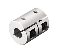 sourcing map 2Pcs 6.35mm à 8mm Coupleur Arbre 25mmx20mm Accouplement Moteur Aluminium Alliage Joint pour 3D Imprimante CNC Machine Bricolage Encodeur