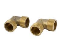 sourcing map 2pcs 90 Degré 1/2" mâle NPT 1/2" NPT mâle connecteur raccord coudé