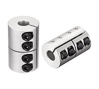 sourcing map 2Pcs 9mm à 10mm Coupleur Arbre 25mmx40mm Accouplement Moteur Aluminium Alliage Joint pour 3D Imprimante CNC Machine Bricolage Encodeur