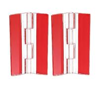 sourcing map 2pcs Acrylique Charnières, 65x40mm Auto-Adhésif Clair Charnière Transparent Continu Piano Pliant Charnières pour Armoire Tiroir DIY Présentoir