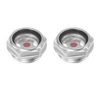 sourcing map 2Pcs Air Compresseur Huile Niveau Jauge Vision G1 Mâle Fileté