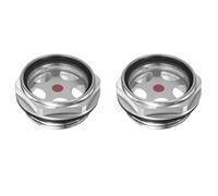 sourcing map 2Pcs Air Compresseur Huile Niveau Jauge Vision Verre