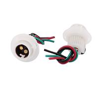 sourcing map 2pcs BA15D Ampoule phare 1157 Prise Extension douille Lampe lumière support Fils