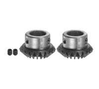 sourcing map 2pcs Biseau Engrenage 1M 20 Dents 14 mm Arbre Trou 1:1 Conique Conique Pignon Engrenage 45# Acier 1.5 Module 90 Degré Direction Engrenage, pour Matériel Mécanique Rotation